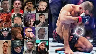 UFC fighters REACTS to Joshua Van BREAKING ARMS of Alexandre Pantoja🦵😱