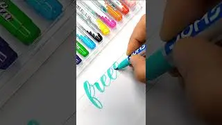 'Freedom' calligraphy style.