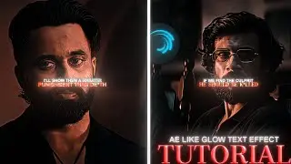 AE LIKE GLOW TEXT TUTORIAL IN ALIGHT MOTION AND NODE VIDEO | LUMIX EDITZ | MORTALS | MARCO | TEXT | 