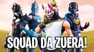 ESSE SQUAD É MUITO ZUEIRO! (Ft. Zerobadass, Calango, Fall x) - Fortnite