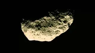 Hyperion Flyby (moon of Saturn) 2010 - Colorized