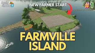 TRYING A NEW MAP! - FARMVILLE ISLAND 🌳 | Episode 1 | Timelapse | #farmingsimulator22 🚜
