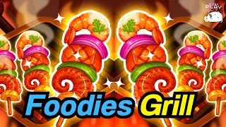 🍡🍤🦑🔥เกมจับคู่ปิ้งย่าง I Foodie Grill