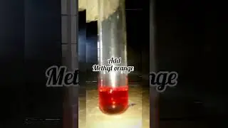 methyl orange test on acid #shorts #fyp #chemistry #class12 #experiments #practicals