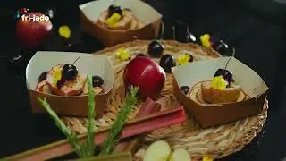 Fri-Jado and Fr&eacute;d&eacute;ric Jaunault - The versatility of the rotisserie - Cherry Rhubarb Roasted Apple