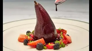 Sous Vide Red Wine Poached Pears: Easy & Elegant Dessert!