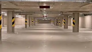 There is a spacious underground parking lot that includes various important safety features