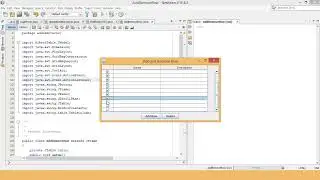 Add and Remove Row of JTable that Use AlbertTable