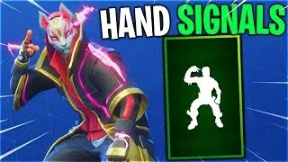 *NEW* Hand Signals Emote With All Popular Fortnite Skins..!