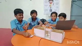 Smart segregation dustbin project made by government school students attibele 