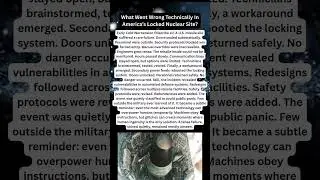 What Went Wrong Technically In America&rsquo;s Locked Nuclear Site #shorts
