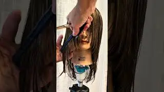 How to Cut Perfect Face Framing Layers! #shorts #haircut #bangstutorial