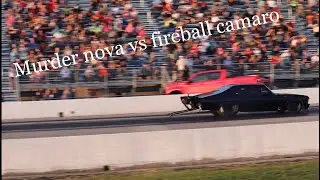 Street outlaws No prep kings Tulsa 2021 Murder nova vs fireball camaro grudge race