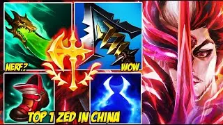 WILD RIFT CHINA TOP 1 ZED - HE IS EVERYWHERE AT ONCE! (Shadow Manipulation)