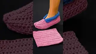 Simplest and fastest crochet slippers! Miarti🧶