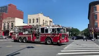 [Full House] FDNY Engine 255 and Ladder 157 respond modified from quarters in Brooklyn, New York.