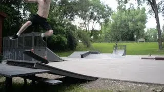 Rock to Fakie Kickflip Out - Matthias Joyce, Little Canada Skatepark