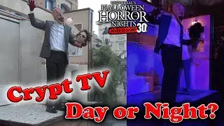 Crypt TV  Scare Zone Walkthrough Day and Night | Universal Studios Orlando | #30Years30Fears #HHN30