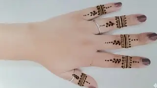 Basic Backhand finger  Mehndi for First Timers 🌸