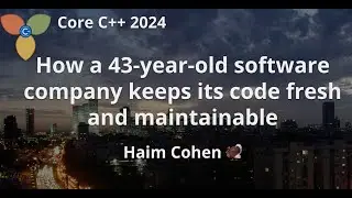 How a 42-year-old software company keeps its code fresh and maintainable :: Haim Cohen