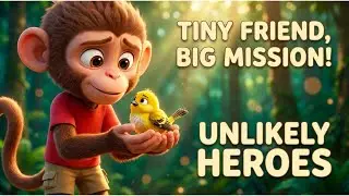 Monkey Helps 🐵Lost Baby Bird Find Family Again 💛