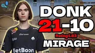donk (21-10) rating: 1.83 | mirage w/suns1de | FACEIT EU +VOICE | Jan 30, 2026