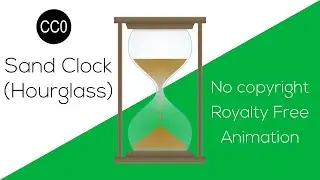Sand Clock (Hourglass) Animation Loop | Green Screen | No copyright Royalty Free (CC0)
