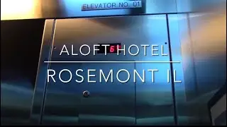 Schindler HT 400A Traction elevator at Aloft Hotel in Rosemont IL