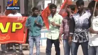 ABVP Activists Huge Protest at TSPSC Office across the state | Gurukul Teachers Notification