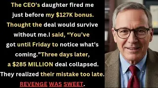 Fired by the CEO's Daughter Just Before $127K Bonus &ndash; Big $285M Deal Crashed in 3 Days