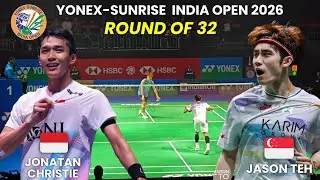 INTENSE MATCH!!! Jonatan Christie vs Jia Heng Jason Teh | India Open 2026