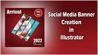 social media banner designing in illustrator