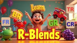 Learn R-Blends for Kids | BR CR FR GR TR | Fun Phonics & Reading Practice