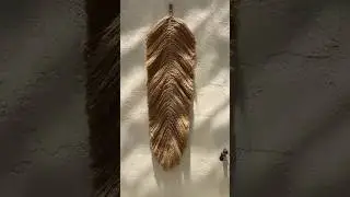 Jute feather rustic decor #jutemacrame #jutedecor #rusticdecor #interiordecor