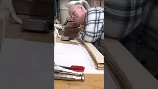 Laminate ax handle coming out of the clamps after glue up#axes#woodworking#ax