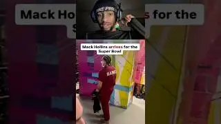 Mack Hollins ARRIVES for the Super Bowl