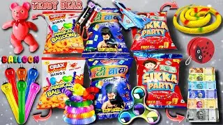 OMG 😱Snacks Crax Rings Magical Balloons, Bunty Baba, Sikka Party & Free Unique Gift Inside || M2L