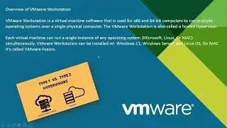 ESXi Server vs VMWare Workstation (Bare Metal vs Hosted hypervisor  )