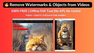 Remove Watermarks & Objects from Videos &ndash; 100% FREE | Offline EXE Tool (No API, No Limits)