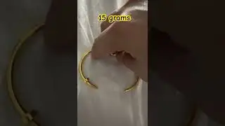 15 grams of 916 Gold Nail Bangle #nailbangle #nails #gold
