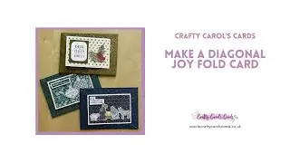 How to make a diagonal joy fold card