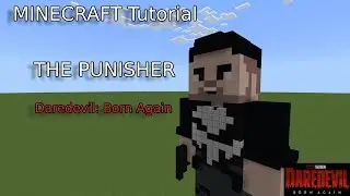 Minecraft Statue Tutorial: The Punisher - Daredevil: Born Again