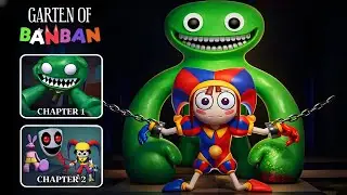 Garten Of Banban (Chapter 1 & 2) Jester's Escape From The Green Monster!