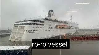 Due to the extreme winds, the RORO ferry ROMANTIKA broke off her mooring, Netherlands 01 February
