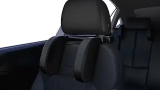 Child Car Headrest Memory Foam Featuring 360 Adjustable Side P