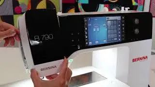 BERNINA 790 15 Снятие нити с рычага натяжения