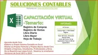 Crear Sistema Contable en Excel Parte 3