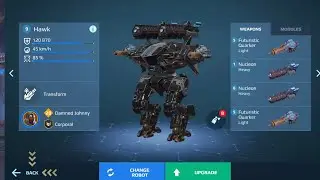 War robot getting a Hawk with Nucleon and Qaurker [WR]