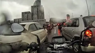 Username Kate VS Great British weather on the mighty BMW G310R ☔🌧