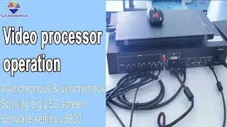 работа видеопроцессора светодиодный настенный экран 4k с программным обеспечением для настроHD-VP820